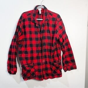 Wondershop Buffalo Plaid Christmas Pajama Top SZ-XL